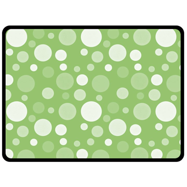 Polka dots Fleece Blanket (Large) 