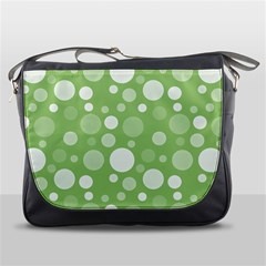 Polka Dots Messenger Bags by Valentinaart