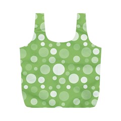 Polka Dots Full Print Recycle Bags (m)  by Valentinaart