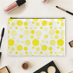 Polka Dots Cosmetic Bag (large)  by Valentinaart