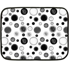 Polka Dots Fleece Blanket (mini) by Valentinaart