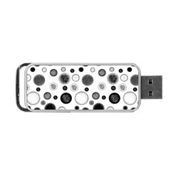 Polka Dots Portable Usb Flash (one Side) by Valentinaart