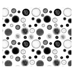 Polka Dots Double Sided Flano Blanket (small)  by Valentinaart