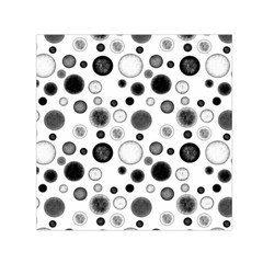 Polka Dots Small Satin Scarf (square) by Valentinaart