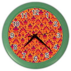 Pattern Color Wall Clocks by Valentinaart