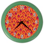 Pattern Color Wall Clocks Front