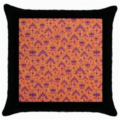 Pattern Throw Pillow Case (black) by Valentinaart