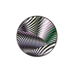 Fractal Zebra Pattern Hat Clip Ball Marker