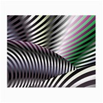 Fractal Zebra Pattern Small Glasses Cloth (2-Side) Front