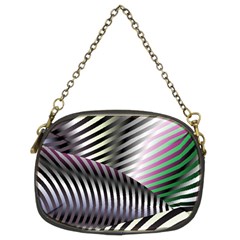 Fractal Zebra Pattern Chain Purses (Two Sides) 