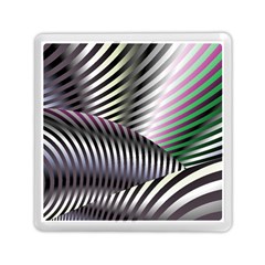 Fractal Zebra Pattern Memory Card Reader (Square) 