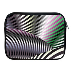 Fractal Zebra Pattern Apple iPad 2/3/4 Zipper Cases