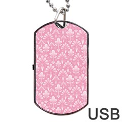 Pattern Dog Tag Usb Flash (one Side) by Valentinaart