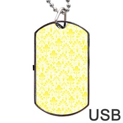 Pattern Dog Tag Usb Flash (one Side) by Valentinaart