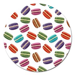 Macaroons  Magnet 5  (round) by Valentinaart