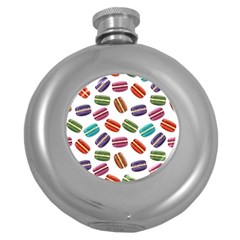 Macaroons  Round Hip Flask (5 Oz) by Valentinaart