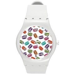 Macaroons  Round Plastic Sport Watch (m) by Valentinaart