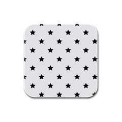 Stars Pattern Rubber Square Coaster (4 Pack)  by Valentinaart