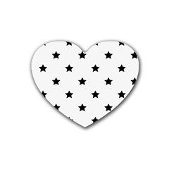 Stars Pattern Heart Coaster (4 Pack)  by Valentinaart