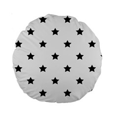 Stars Pattern Standard 15  Premium Round Cushions by Valentinaart