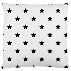 Stars Pattern Large Flano Cushion Case (two Sides) by Valentinaart