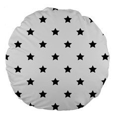 Stars Pattern Large 18  Premium Flano Round Cushions by Valentinaart