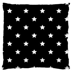 Stars Pattern Large Flano Cushion Case (one Side) by Valentinaart