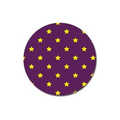 Stars Pattern Magnet 3  (round) by Valentinaart