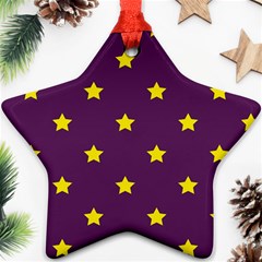 Stars Pattern Star Ornament (two Sides) by Valentinaart