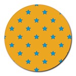 Stars pattern Round Mousepads Front