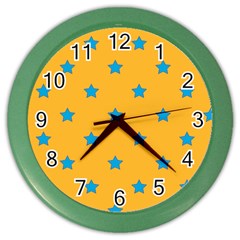 Stars pattern Color Wall Clocks