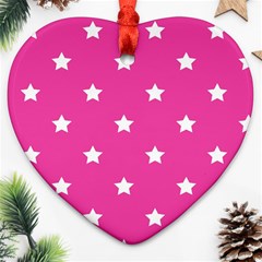 Stars Pattern Ornament (heart) by Valentinaart