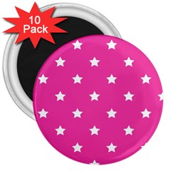 Stars Pattern 3  Magnets (10 Pack)  by Valentinaart