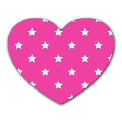 Stars Pattern Heart Mousepads