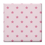 Stars pattern Tile Coasters Front