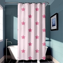 Stars Pattern Shower Curtain 36  X 72  (stall)  by Valentinaart