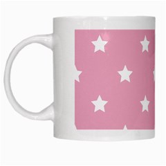 Stars Pattern White Mugs by Valentinaart