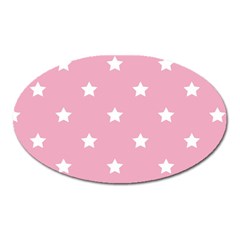 Stars Pattern Oval Magnet by Valentinaart