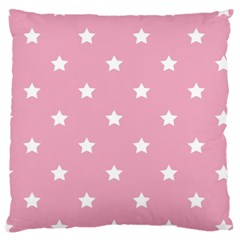 Stars Pattern Large Flano Cushion Case (two Sides) by Valentinaart