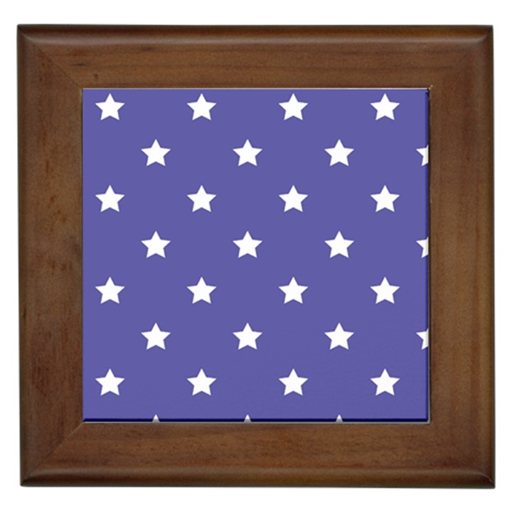 Stars pattern Framed Tiles