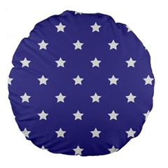 Stars Pattern Large 18  Premium Flano Round Cushions by Valentinaart