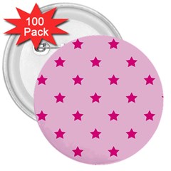 Stars Pattern 3  Buttons (100 Pack)  by Valentinaart