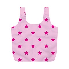 Stars Pattern Full Print Recycle Bags (m)  by Valentinaart