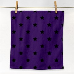 Stars Pattern Face Towel by Valentinaart