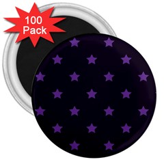 Stars Pattern 3  Magnets (100 Pack) by Valentinaart