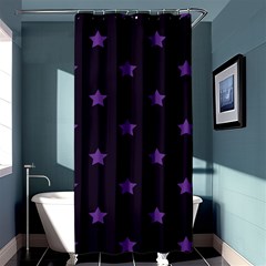 Stars Pattern Shower Curtain 36  X 72  (stall)  by Valentinaart