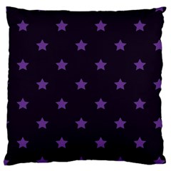 Stars Pattern Large Flano Cushion Case (one Side) by Valentinaart