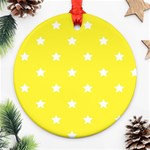 Stars pattern Round Ornament (Two Sides) Front