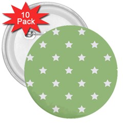 Stars Pattern 3  Buttons (10 Pack)  by Valentinaart