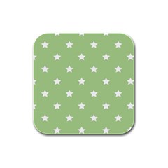 Stars Pattern Rubber Square Coaster (4 Pack)  by Valentinaart